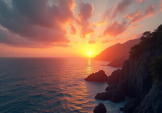 Landscape photography coastal sunrise location